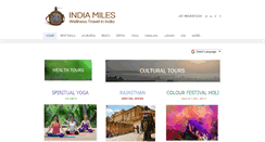 Desktop Screenshot of indiamilestours.com